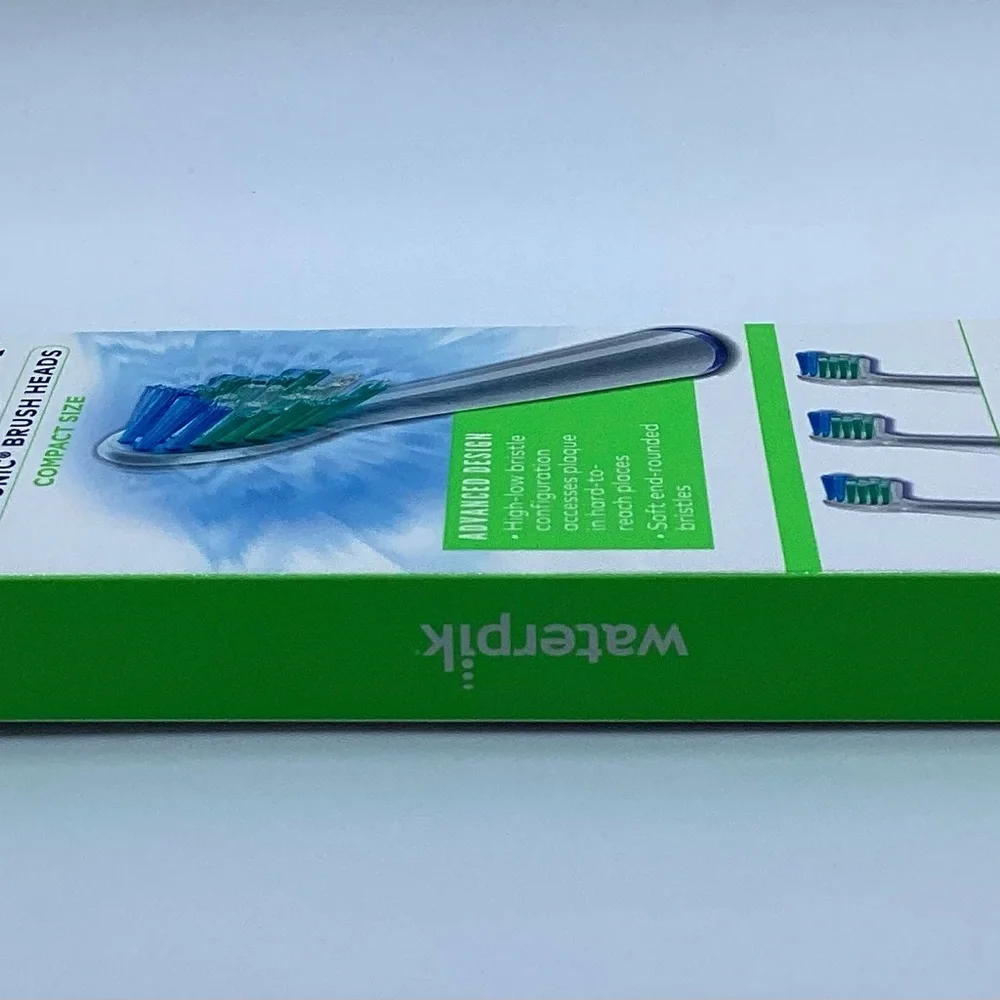 Waterpik Sensonic Compact Size Brush Heads 3-Pack SRSB-3W